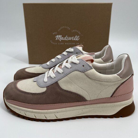 Madewell Women's Kickoff Trainer Sneakers Sherpa-Lined MWL Cloudlift sz 9.5 - Picture 2 of 11